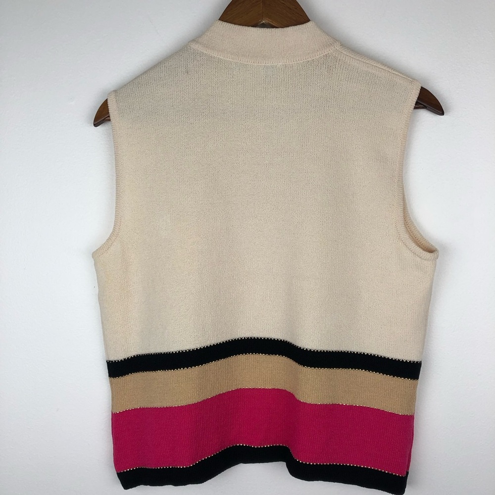 ST JOHN Sleeveless Tank Sweater and Cardigan Set - Picture 5 of 16